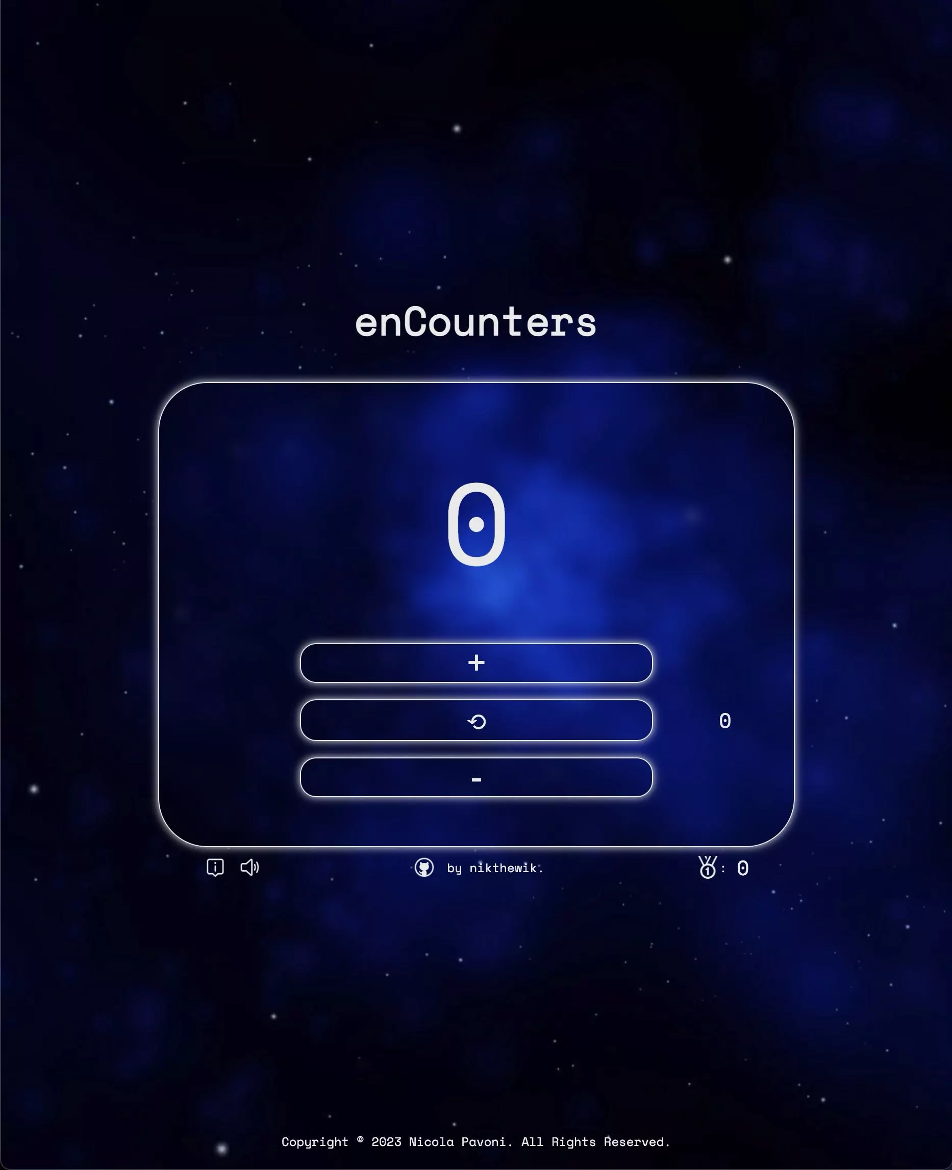 Homepage of enCounters