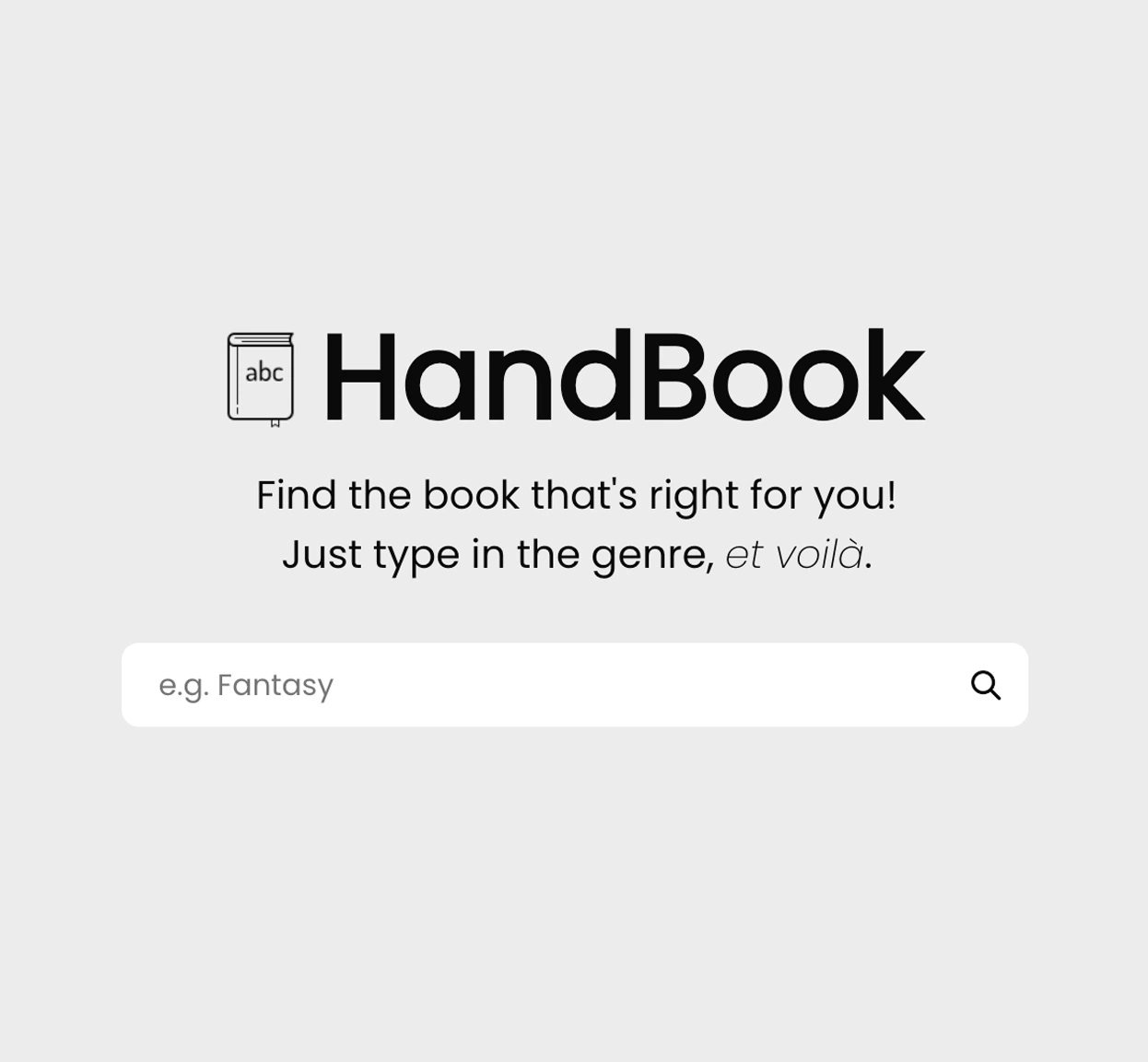 Homepage of HandBook