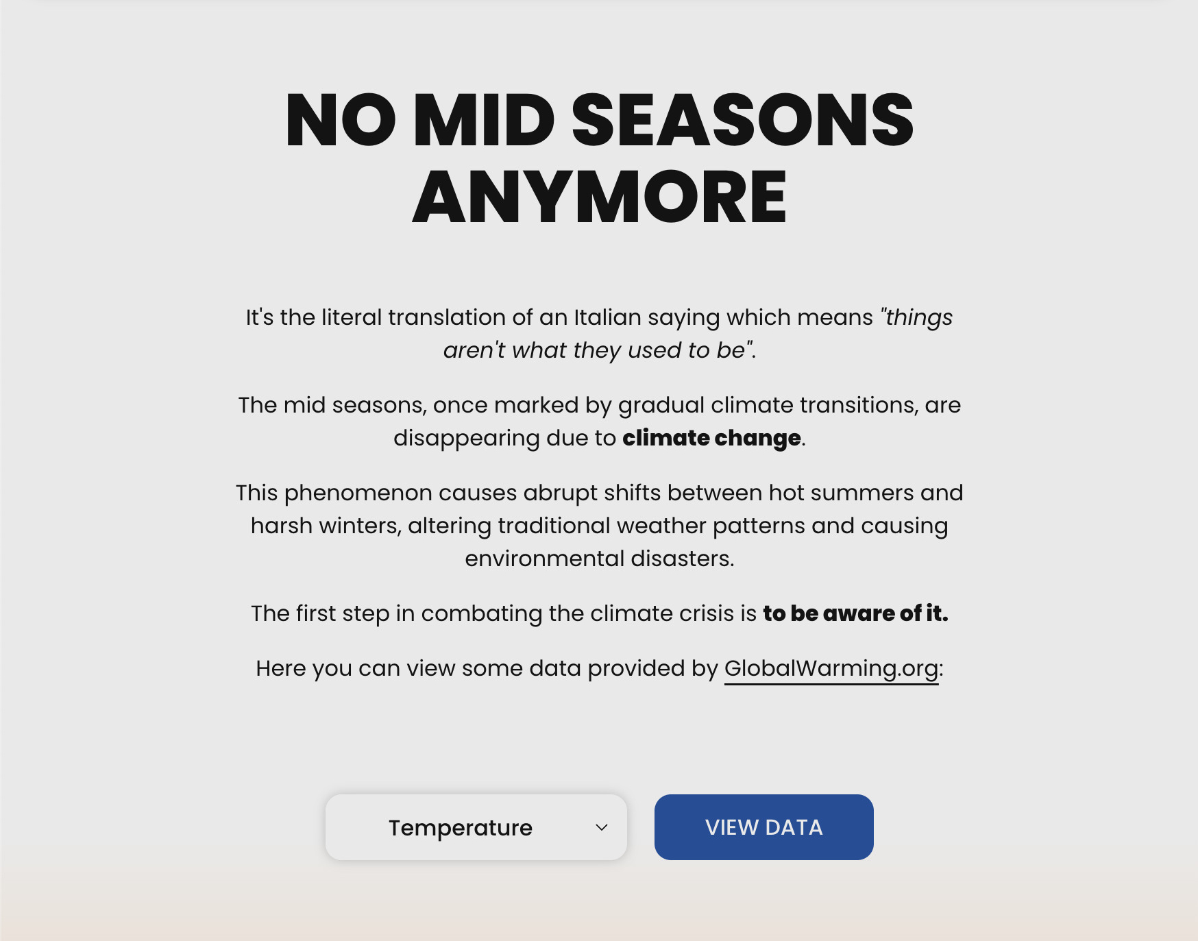 Homepage of No Mid Seasons Anymore